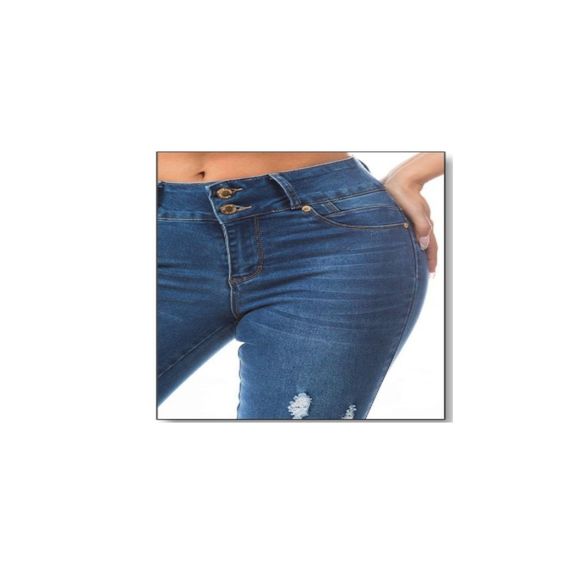 JEANS STRETCH DENIM BLUE  H2 Z240 SIZE 9 STRETCH , WAIST 31, REGULAR SIZE - Picture 11 of 12